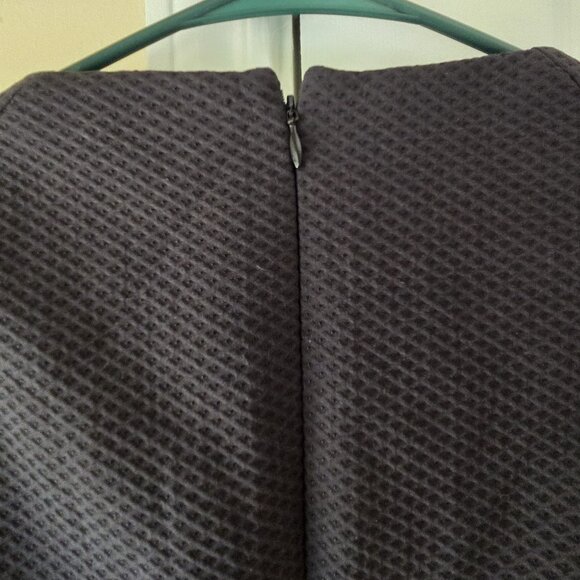 Nina Mclemore Dress 8 Swiss Cotton Blend Pique Black Dress Black $695 - Picture 2 of 9